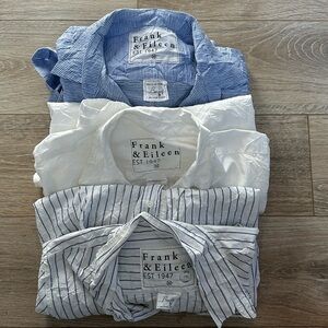 Frank & Eileen lot of 3 Barry shirts